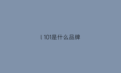 l101是什么品牌(1010是什么品牌)